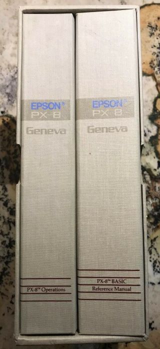 Vintage Epson Px - 8 Computer User Manuals For Cp/m 80 Reference Guide Box