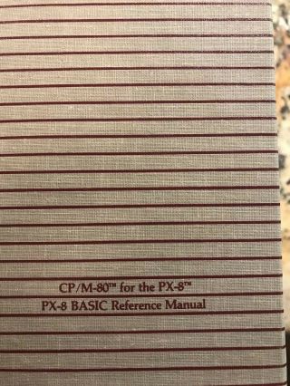 Vintage Epson PX - 8 Computer User Manuals For CP/M 80 Reference Guide Box 4