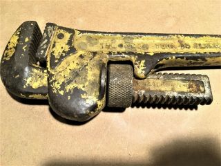 Vintage 18” RIDGID Pipe Wrench Heavy Duty Ridge Tool Co.  Elyria Ohio 2