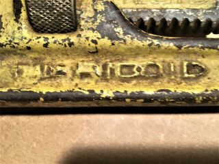 Vintage 18” RIDGID Pipe Wrench Heavy Duty Ridge Tool Co.  Elyria Ohio 3