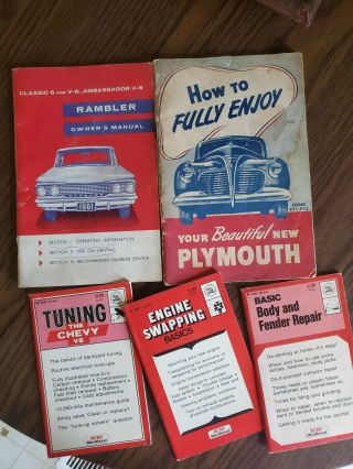 Vintage Car Manuals Tuning Muscle Car Chevy Plymouth Rambler