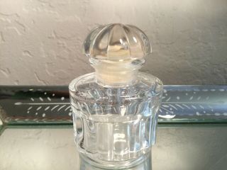 Vintage " Le Dix Balenciaga " 1fl Oz.  Empty Mushroom Top Perfume Bottle 2 3/4 "
