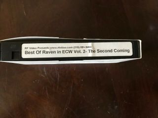Best Of Raven In Ecw Volume 2 Second Coming Vhs Video Wrestling Vintage Wwe Wcw