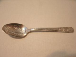 Vintage York World Fair 1939 Silver Plate Collector Spoon W M Rogers