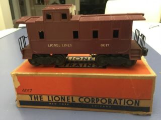 Vintage Lionel 6017 Caboose Train Car O Gauge