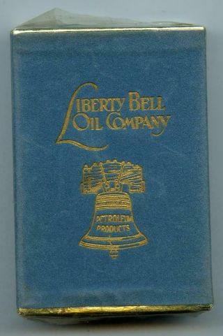 Vintage Cardinal Bird Liberty Bell Oil Company Advertising Playing Cards