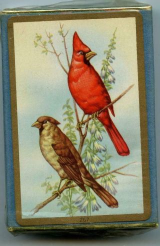 vintage cardinal bird LIBERTY BELL OIL COMPANY advertising PLAYING CARDS 2