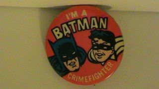 2 Vintage Batman Buttons