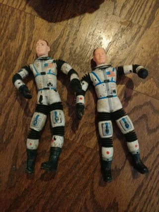 Vintage Astronaut Toys.  2 From A Set Of 3.  See Photos