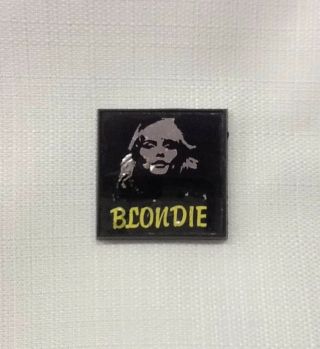Vintage Late 70s / Very Early 80s Blondie - Debbie Harry Mirror Button Pin