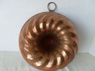 Vintage Copper Mold - Bundt Cake Pan - Tin Lined