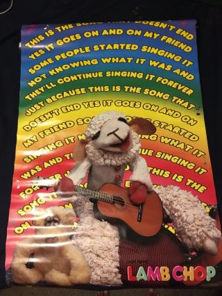 Vintage Lamb Chop ' s play along Shari Lewis Posters The Song That Doesn’t End 3