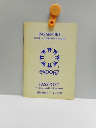 Vintage - Passport - Man And His World - Expo67 - Montreal - French & English