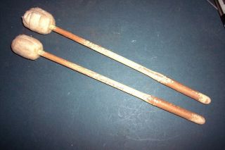 Very Vintage Aavi 5052 Drum Sticks Mallets 14 " Drumsticks