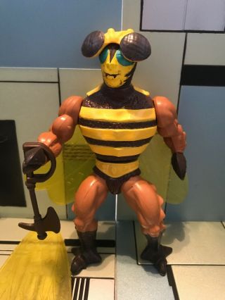 BUZZ - OFF figure Masters of the Universe 1983 Mattel He - Man bee ax MOTU vintage 3