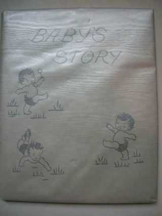 Vintage 1919 Baby’s Story Baby Record Book,  Pictures By The Hendersons,