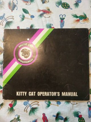 1972 Arctic Cat Kitty Cat Operators Manual✓ Kids✓ Snowmobile ✓fast Ship ✓vintage