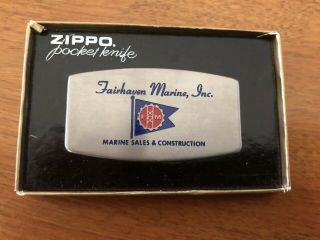Vintage Zippo Pocket Knife And Fingernail File