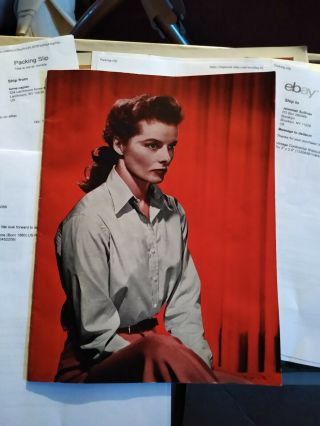 Vintage Program Of Katharine Hepburn In Philip Barry 