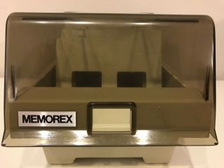 Vintage Memorex 5 1/4 Inch Floppy Disc Plastic Divider Storage Box