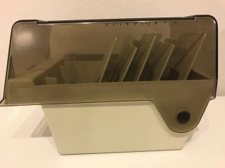 Vintage Memorex 5 1/4 inch Floppy Disc Plastic Divider Storage Box 4
