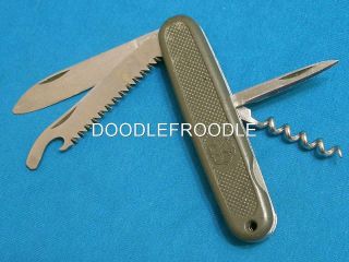 Vintage B&h Military Swiss Army Folding Survival Knife Knives Bund Germany Eagle