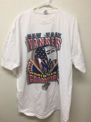 Vintage 1996 York Yankees Starter Extra Large Xl Shirt Graphic Baseball 90s