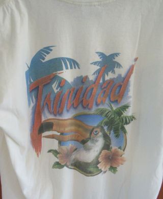 Vintage Xl Jimmy Buffet Caribbean Soul Trinidad Toucan Bird Concert Type T - Shirt