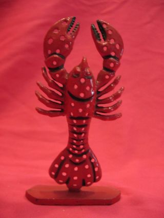 Vintage Metal Fort Inc Earring Holder " Lobster "