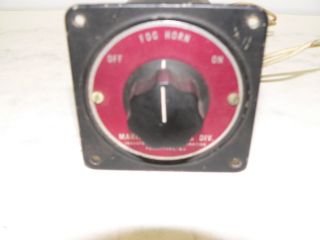 Vintage Industrial Timer Corporation Marine Products Div.  On/off Switch