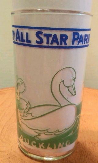Vintage 1939 Ugly Duckling Disney All Star Parade Promo Collectors Glass