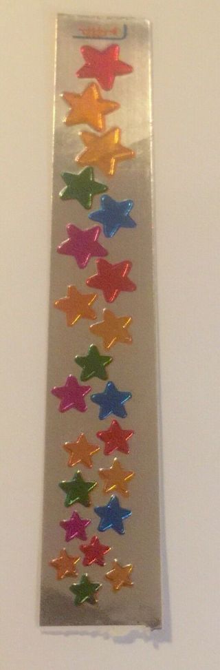 Vintage Toots Sticker Strip Stars