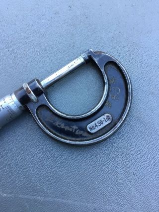 Vintage Starrett 436 - 1 Micrometer 0 - 1 