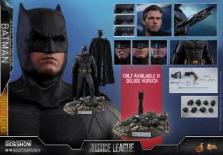 Hot Toys Dc Comics Justice League Batman (deluxe) 1/6 Scale 12 " Figure