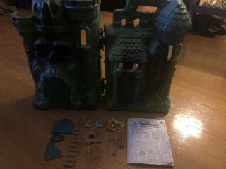 Vintage Motu Castle Grayskull W/ Parts And Instructions