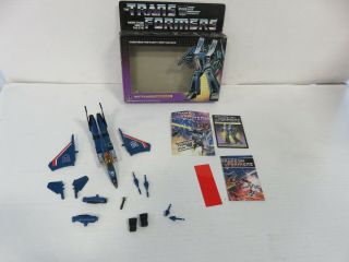 Vintage 1984 Transformers G1 Thundercracker Decepticon Warrior W/ Box