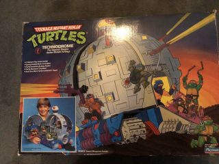 Vintage 1990 Teenage Mutant Ninja Turtles Technodrome With Box