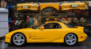 Hotworks 1/24 Initial D FD3S MAZDA EFINI RX7 RX - 7 diecast model boxed 2