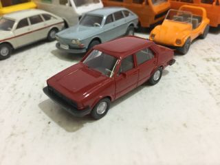 Vintage Ho Wiking Volkswagen Vw Jetta Red 1:87 Variation Germany