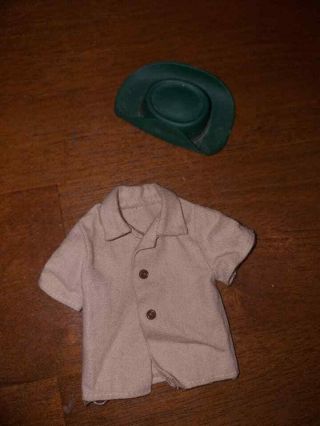 Vintage Big Jim Safari Hunter/adventure Outfit/gear (1970s Mattel) - Green Hat