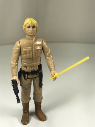 Star Wars Vintage Figure Luke Skywalker Bespin Comp W/blaster Saber 1980 Lfl Hk