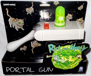 Rick And Morty Light Up Portal Gun Mib Roleplay Toys Adult Swim Cosplay Costume