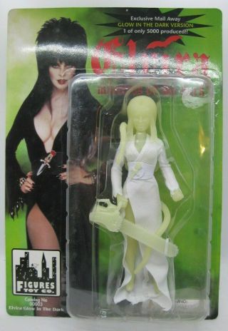 1998 Figures Toy Co Elvira Glow In The Dark Chainsaw Figure 1 Of 5000 Moc