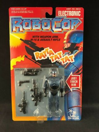 Toy Island Robocop 4.  5 " Action Figure W/weapon Arm,  M - 16 & Rifle 39010 (1993)