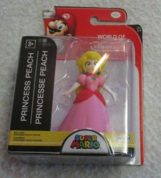 World Of Nintendo Mario Princess Peach 2.  5 Moc 2015 Jakks Pacific