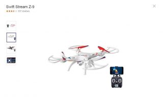 Replacement For Swift Stream Rc Z - 9 12.  4 Inch Wi - Fi Camera Drone