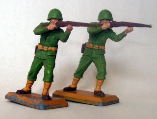 Vintage Britains Ltd Deetail U.  S.  Army G.  I.  Wwii Toy Soldiers Ww2 Infantry 1971
