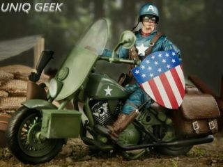 Marvel Legends 80 Years Captain America With Motorcycle Action Figure