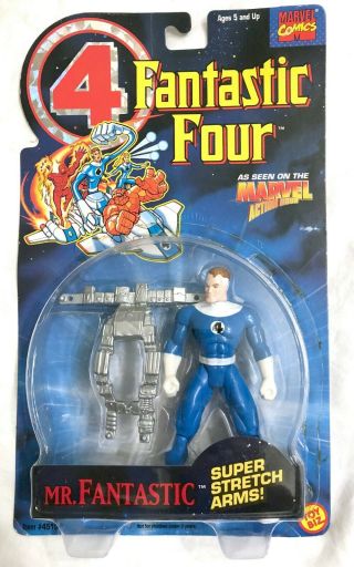 Fantastic Four Animated Series Mr.  Fantastic Stretch Arms Toy Biz 1994