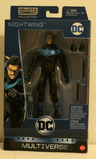 Dc Multiverse Action Figure 6 Inch Nightwing Collect Connect Baf Ninja Batman